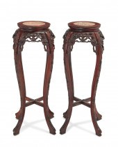 A PAIR OF CHINESE CARVED WOOD