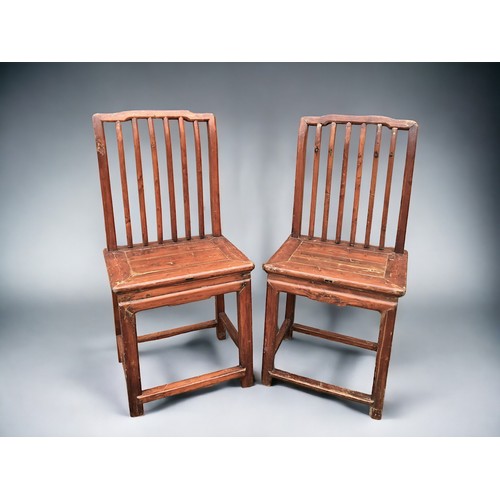 A PAIR OF CHINESE CARVED PROVINCIAL
