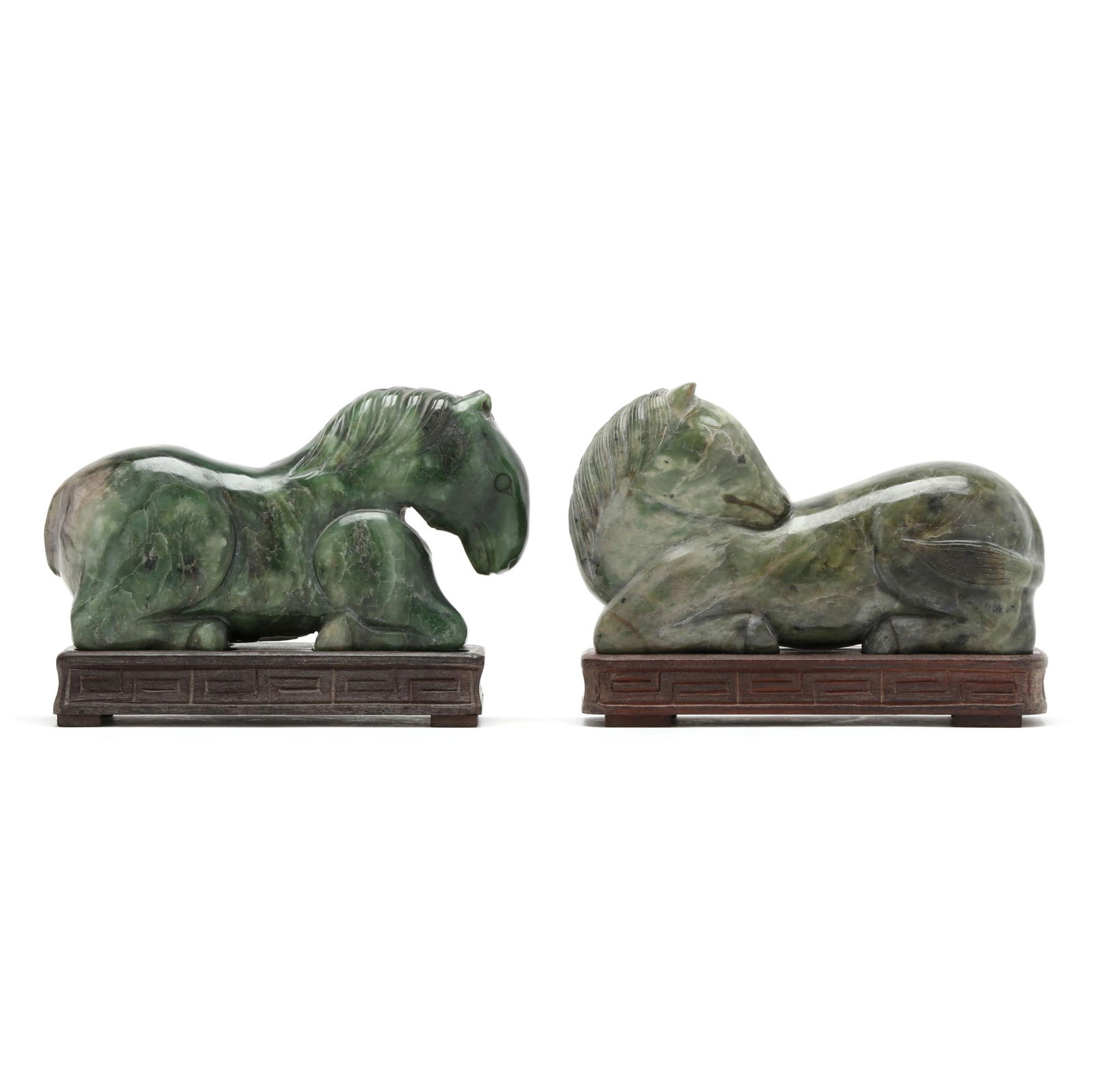 A PAIR OF CHINESE CARVED JADE