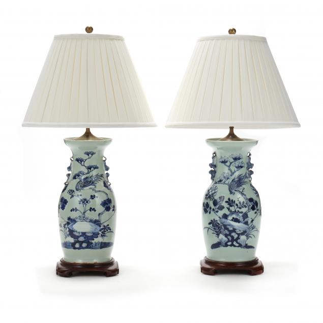 A PAIR OF CHINESE CELADON GROUND
