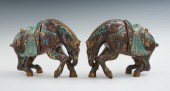 A Pair of Chinese Cloisonne Ho