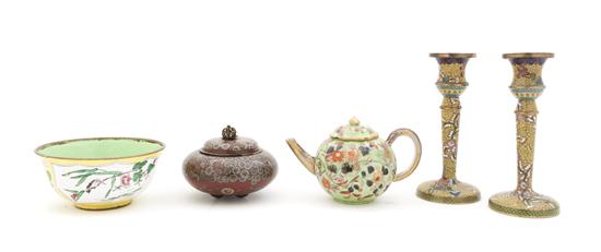 A Pair of Chinese Cloisonne