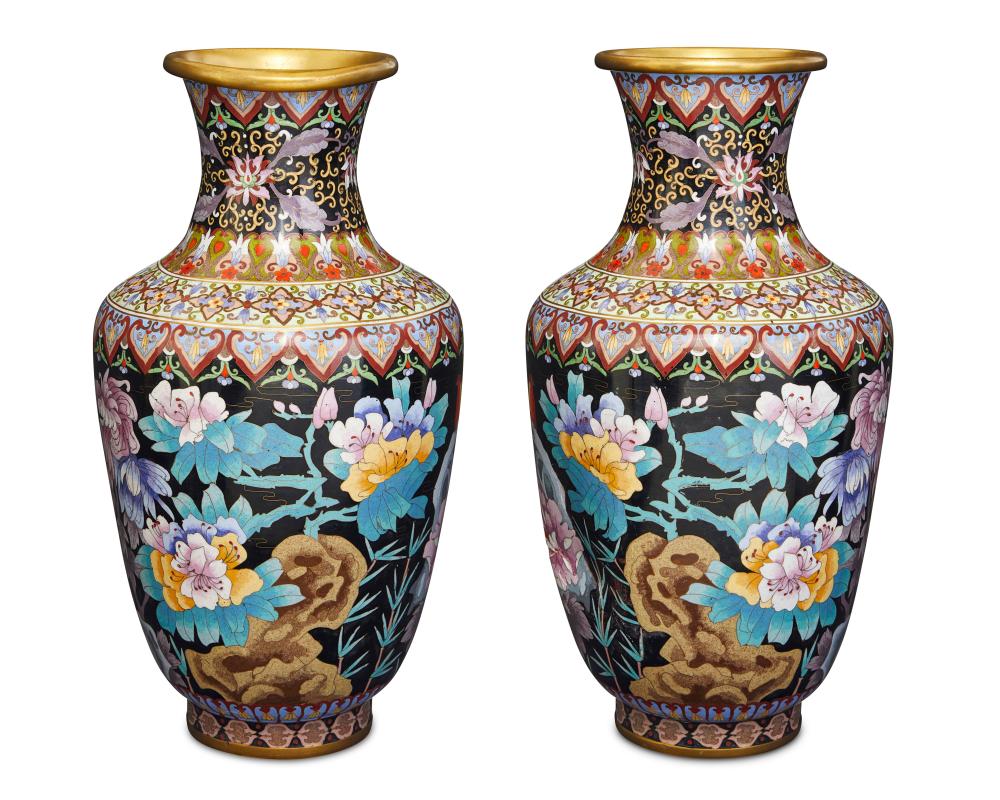 A PAIR OF CHINESE CLOISONNé