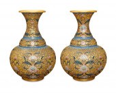 A PAIR OF CHINESE CLOISONNé VA