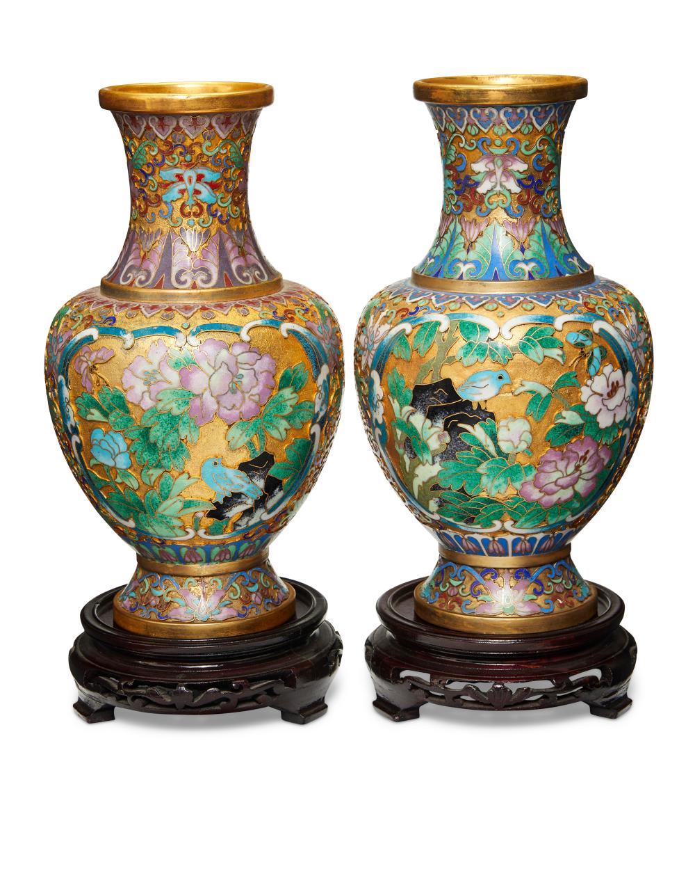 A PAIR OF CHINESE CLOISONNé