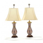 A PAIR OF CHINESE CLOISONNé VA