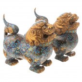A PAIR OF CHINESE CLOISONNE EN