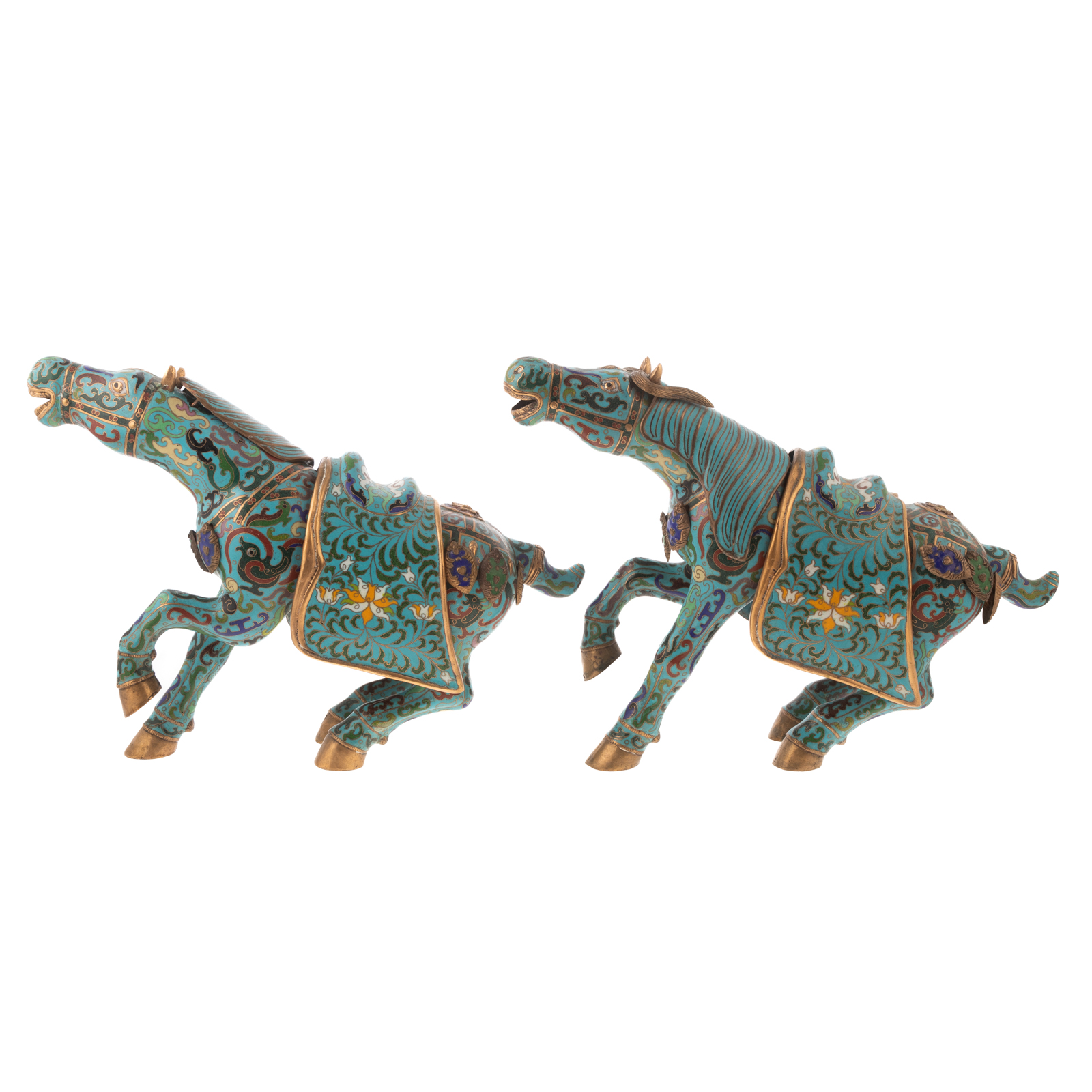 A PAIR OF CHINESE CLOISONNE