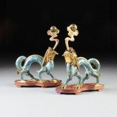 A PAIR OF CHINESE CLOISONNÉ DR