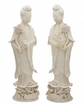 A PAIR OF CHINESE DEHUA-STYLE