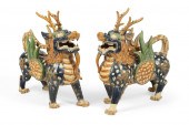 A PAIR OF CHINESE EARTHENWARE
