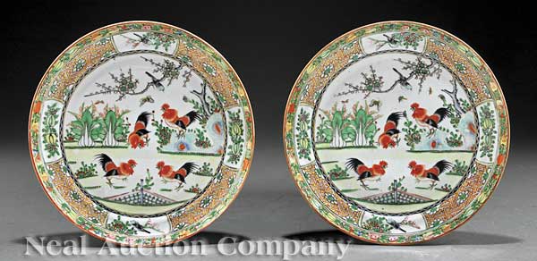 A Pair of Chinese Export Famille