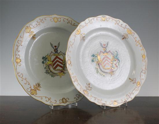A pair of Chinese export armorial