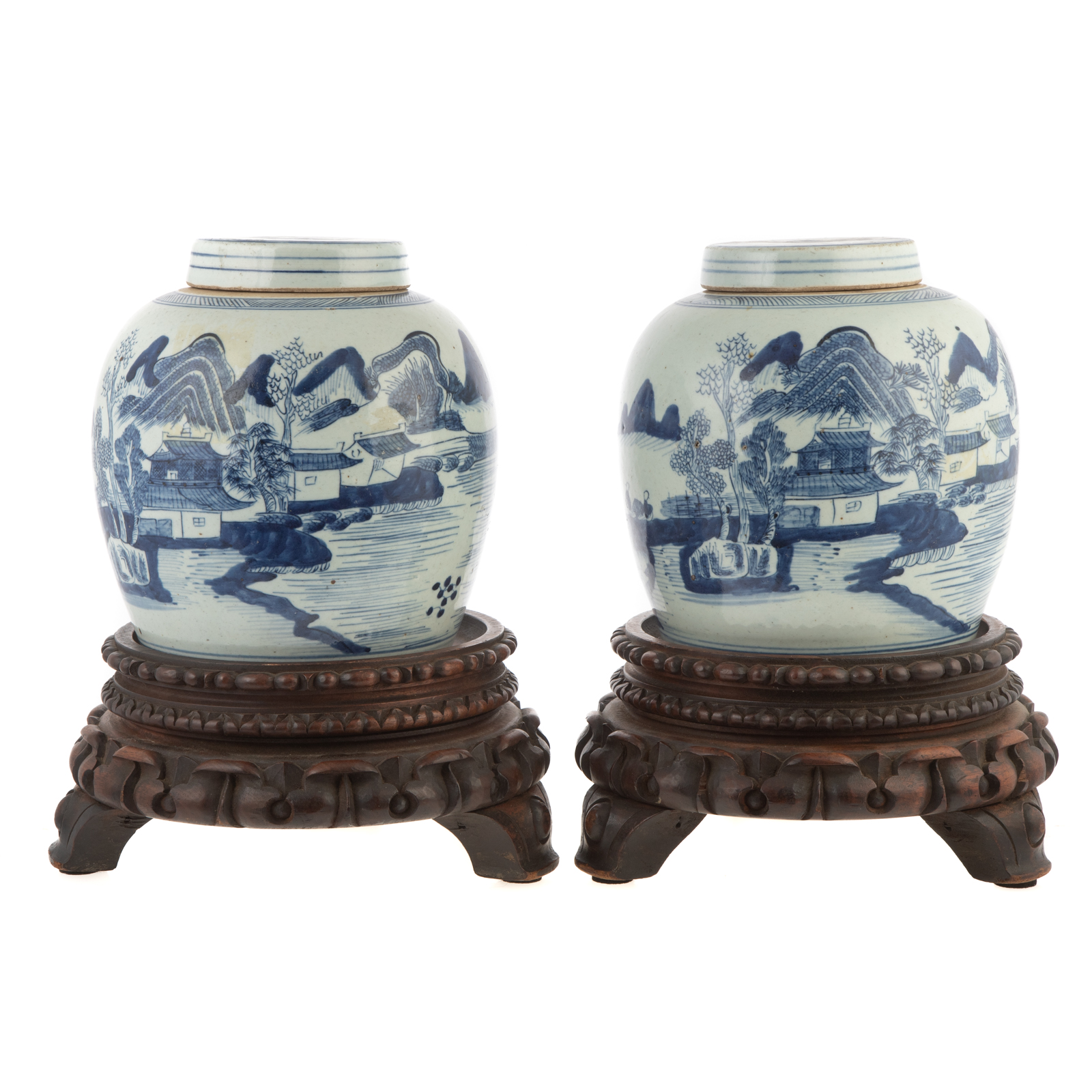 A PAIR OF CHINESE EXPORT CANTON