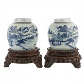 A PAIR OF CHINESE EXPORT CANTO