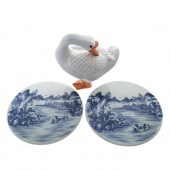 A PAIR OF CHINESE EXPORT TRIVE