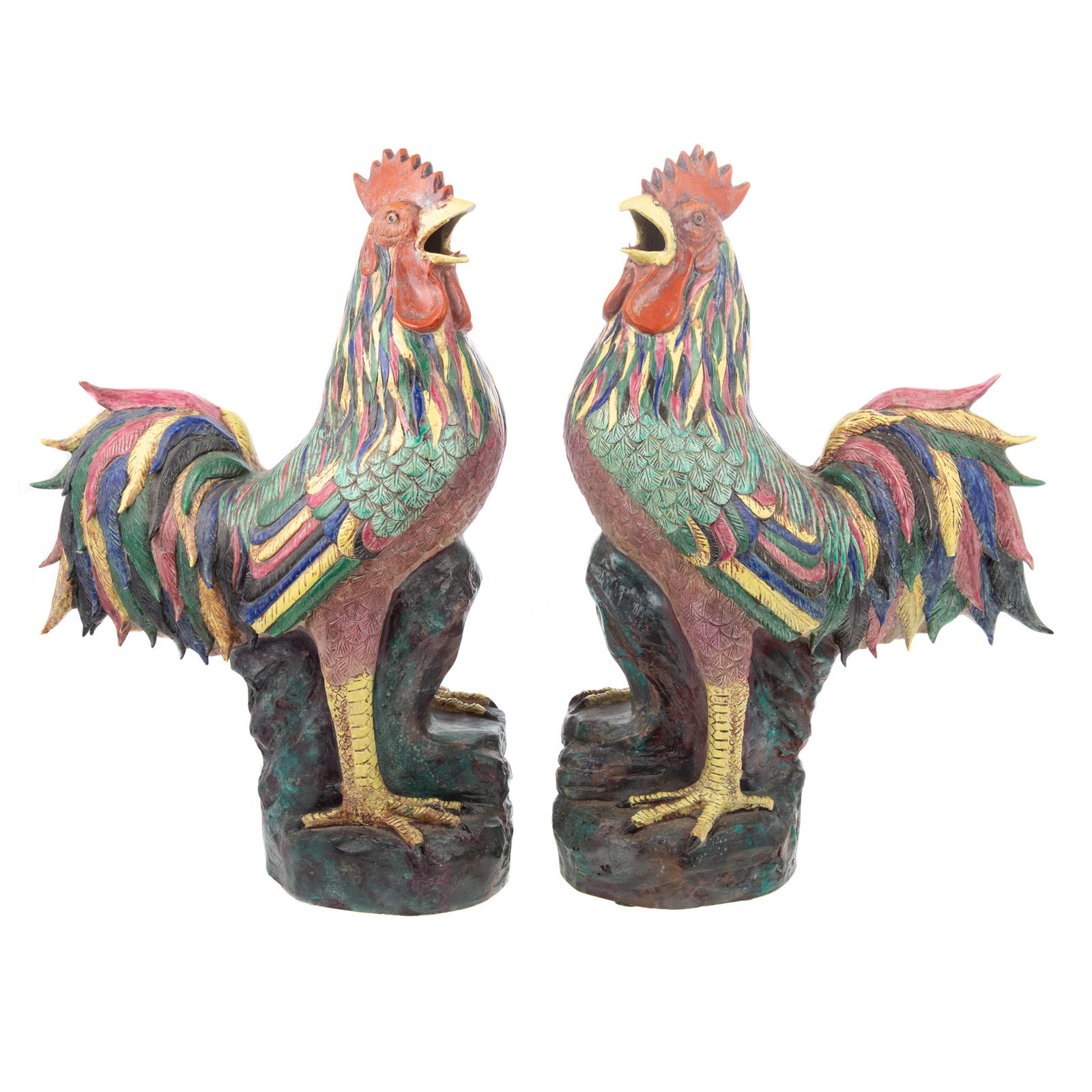 A PAIR OF CHINESE EXPORT FAMILLE