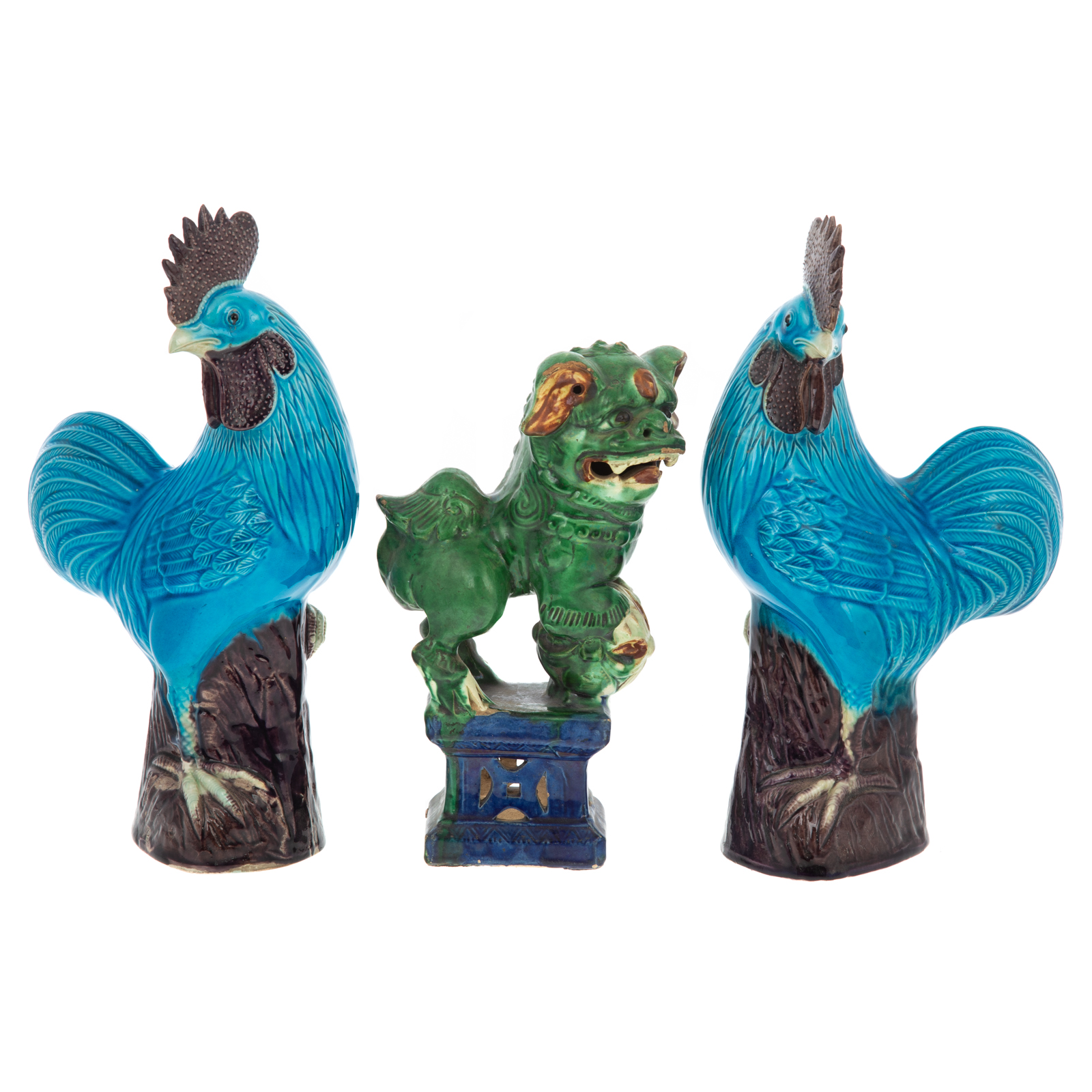 A PAIR OF CHINESE EXPORT BLUE