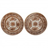 A PAIR OF CHINESE EXPORT BROWN