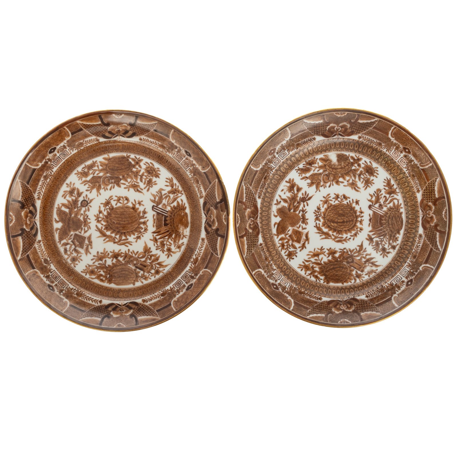 A PAIR OF CHINESE EXPORT BROWN
