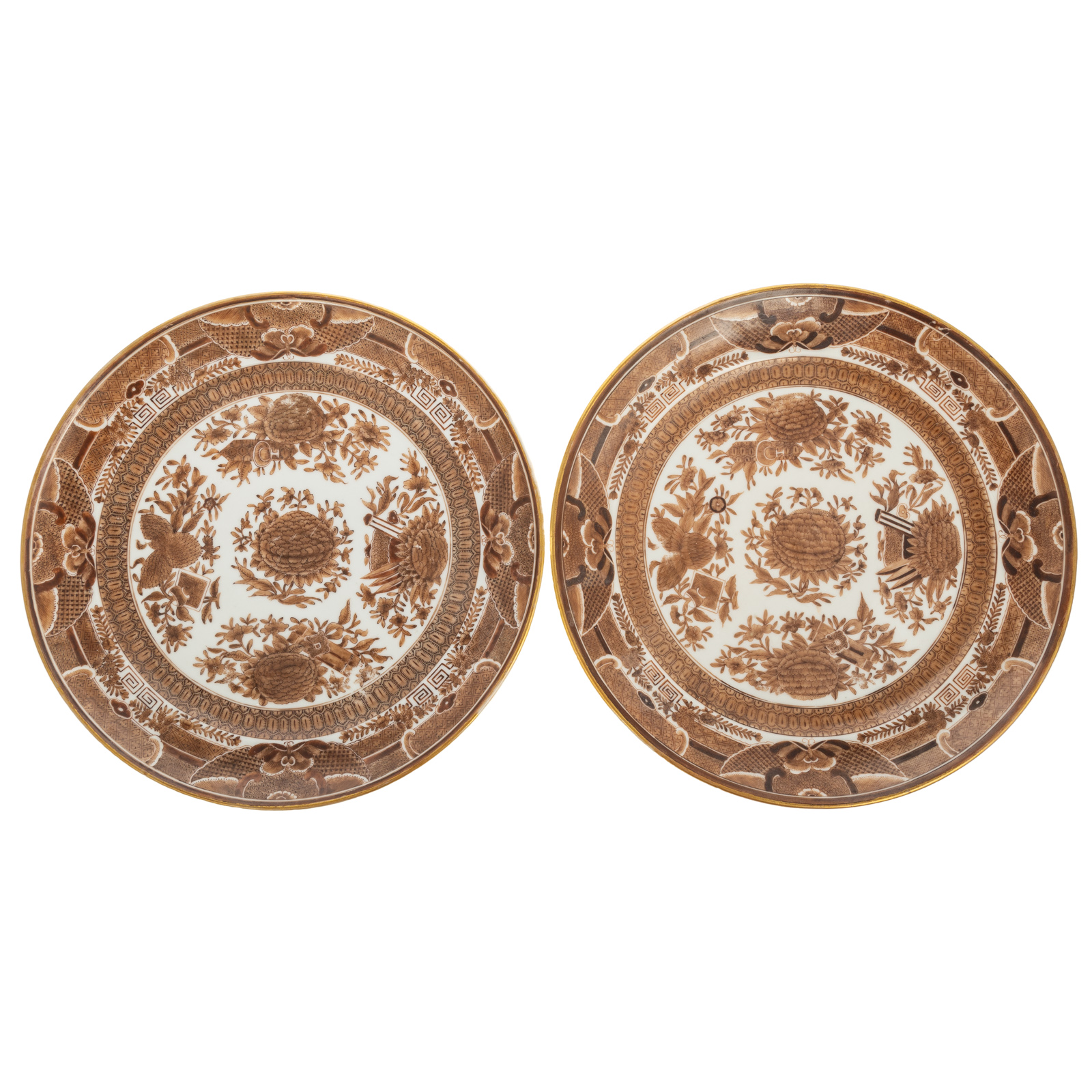 A PAIR OF CHINESE EXPORT BROWN