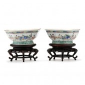 A PAIR OF CHINESE EXPORT PORCE