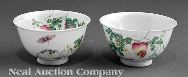 A Pair of Chinese Famille Rose
