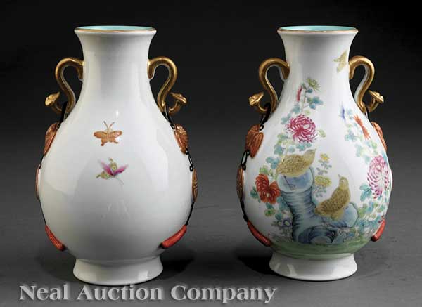 A Pair of Chinese Famille Rose