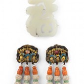 A Pair of Chinese Gilt Metal,