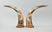 A Pair of Chinese Hand Carved