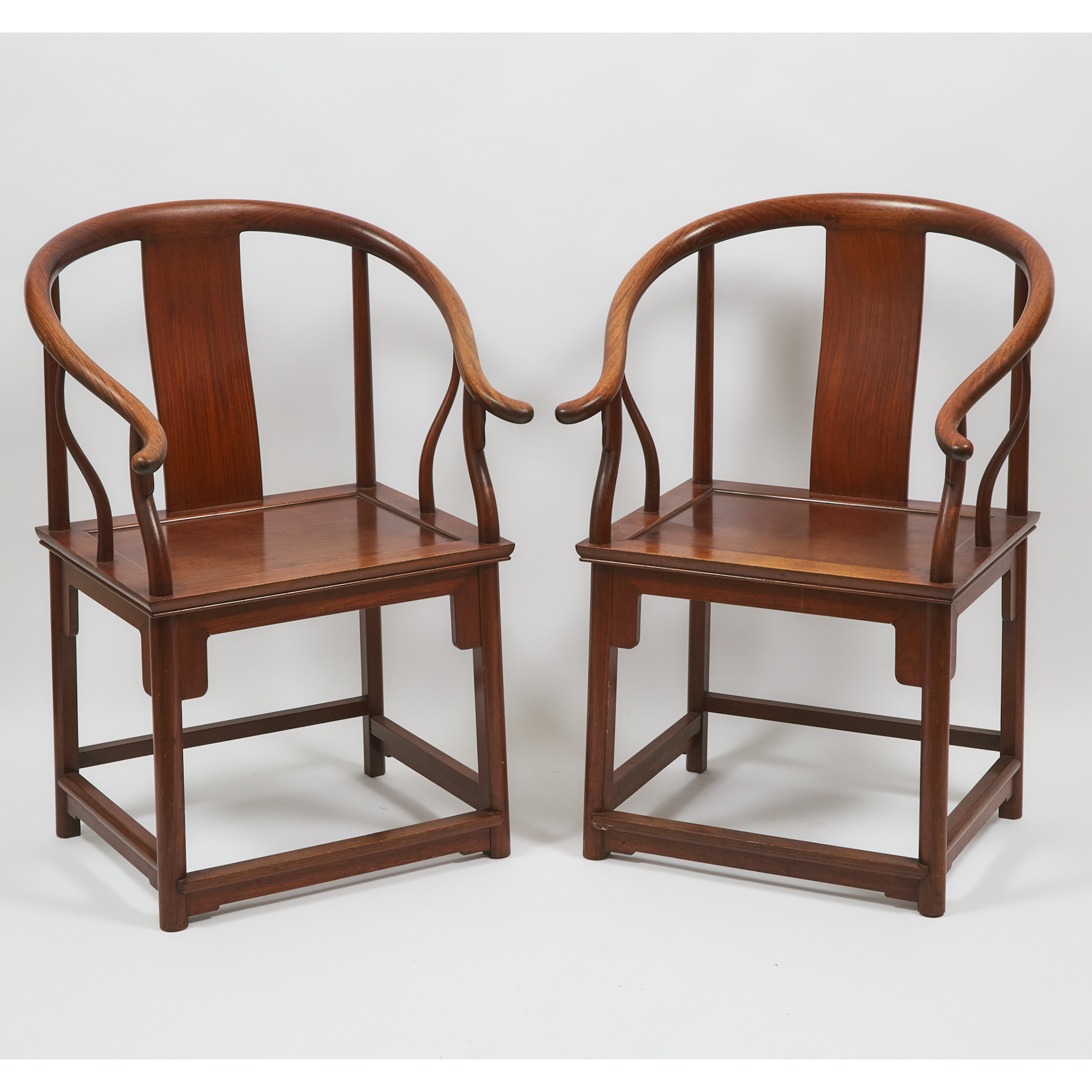 A Pair of Chinese Hardwood
