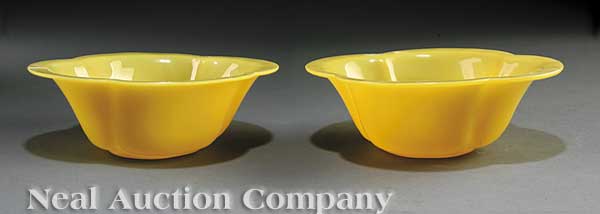A Pair of Chinese Imperial Yellow