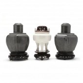 A PAIR OF CHINESE PEWTER TEA C