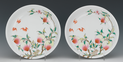 A Pair of Chinese Porcelain Peach