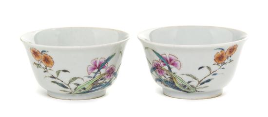 A Pair of Chinese Porcelain Cups