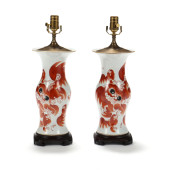 A PAIR OF CHINESE PORCELAIN LA
