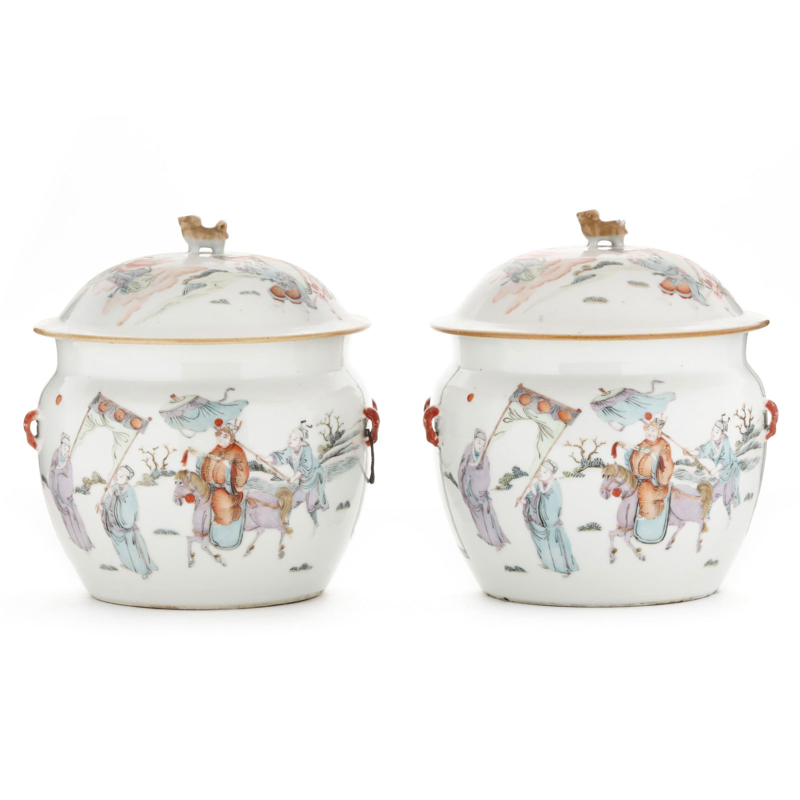 A PAIR OF CHINESE PORCELAIN JARS