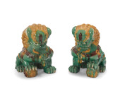 A PAIR OF CHINESE SANCAI-GLAZE