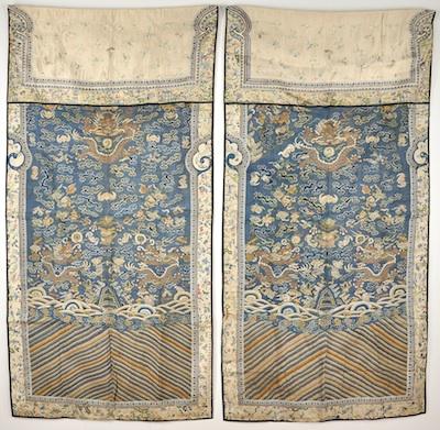A Pair of Chinese Silk Textiles