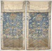 A Pair of Chinese Silk Textile