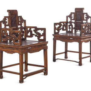A Pair of Chinese Softwood
