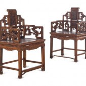 A Pair of Chinese Softwood ‘Sc