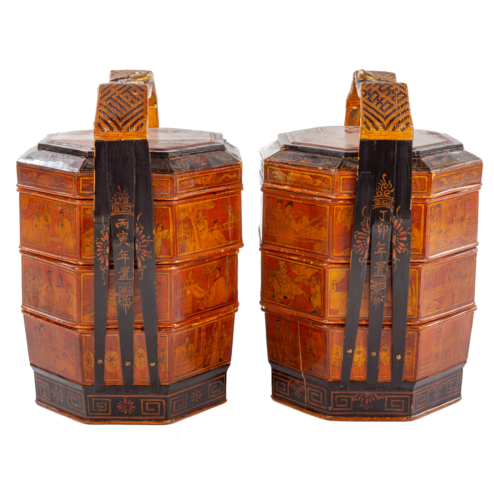A PAIR OF CHINESE STACKING