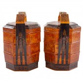 A PAIR OF CHINESE STACKING LAC
