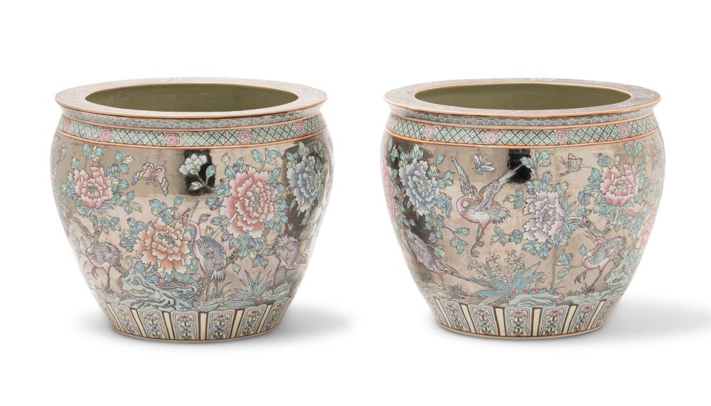 A PAIR OF CHINESE STONEWARE FISH