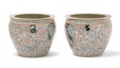 A PAIR OF CHINESE STONEWARE FI
