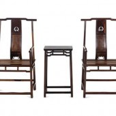 A Pair of Chinese Tielimu Offi