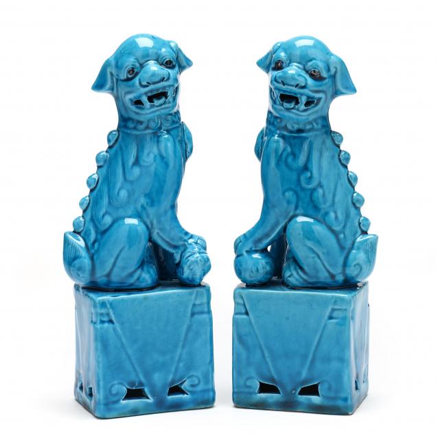 A PAIR OF CHINESE TURQUOISE