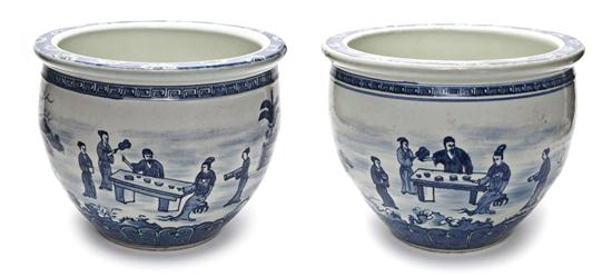 A Pair of Chinese Underglaze Blue