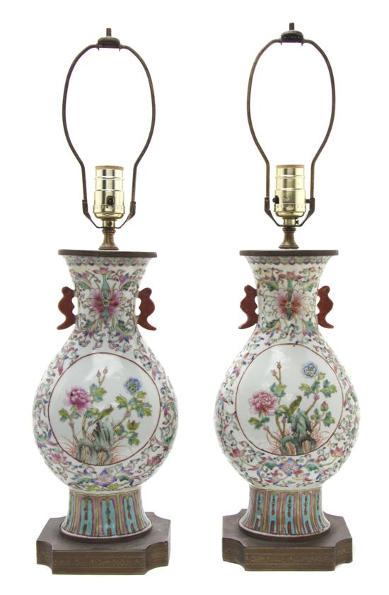 A Pair of Chinese Vases having